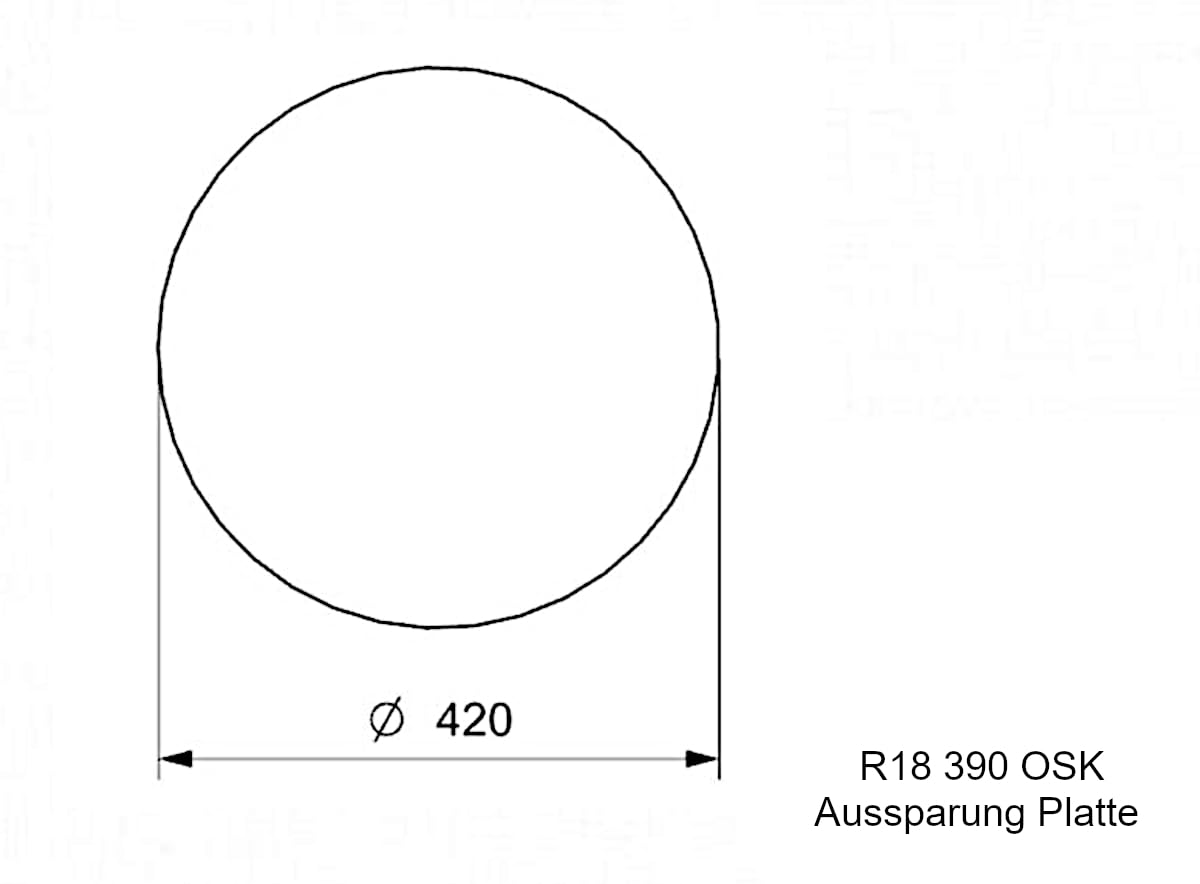 REGINOX Edelstahlspüle R18 390 OSK mit Stopfenventil ab Schrankbreite 45 cm/Einbau/Auflage