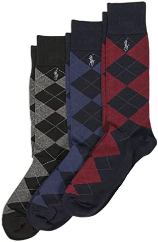 POLO RALPH LAUREN Men's Argyle Slack Socks 3 Pack