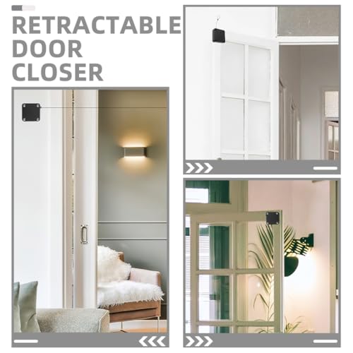 Cierrapuertas automáticos de plástico e hierro para puertas de patio 8