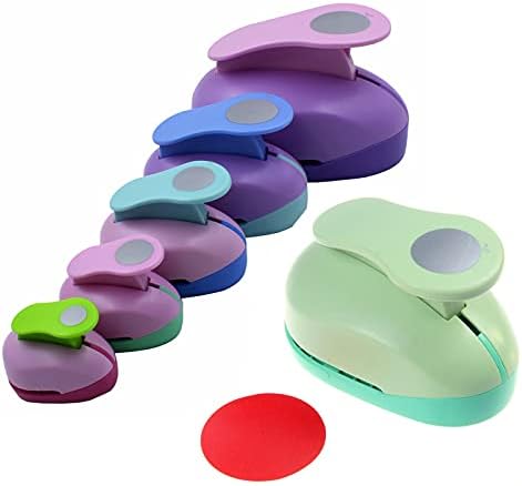Funien Mini Paper Hole Punch,38mm Craft Hole Circle Punch Handmade Scrapbook Paper Puncher Different Size of Scrapbooking Punches Crafting Designs for Office Supplies Card Making DIY Albums Photos