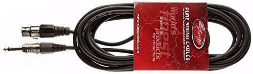 Stagg SMC10XP - Cable XLR a jack (10 m), color negro