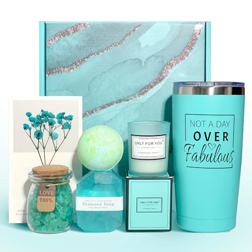 Luxury Spa Gift Box for Women – Self-Care & Relaxation Set with Elegant Packaging – Birthday, Christmas, Valentine’s Day, Mother’s Day - for Mom, Wife, Girlfriend, Sister, Friend (Ocean)