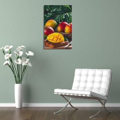 Poster fruits mangues pour dynamiser un mur blanc sans encadrement lourd - 5
