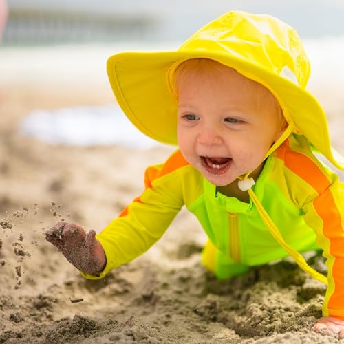 Image of SwimZip UPF50+ Boys Swim Shirt, Long Sleeve One Piece Kids Sunsuit