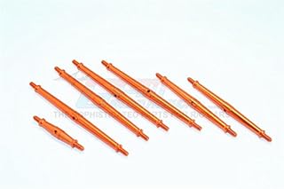 GPM For Traxxas TRX-4 Trail Defender Crawler Upgrade Parts Aluminum Turnbuckles - 7Pc Set Orange