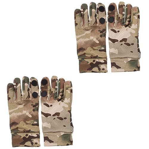 Gants sans doigts nylon d'hiver avec écran tactiles pour conduite de motocross