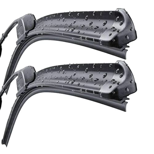 Struttura in plastica rigida Kit 2 Spazzole Tergicristallo Auto Fiat Grande Punto dal 2005 in poi Tergicristalli Anteriori misura 65 cm + 38 cm
