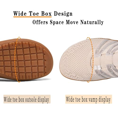 Women's Minimalist Barefoot Walking Shoes Wide Toe Box Flats Lightweight Casual Gym Athletic Sneakers3