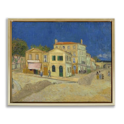 Yellow House Van Gogh Classic, 24 x 30 Inch Canvas in Floater Frame