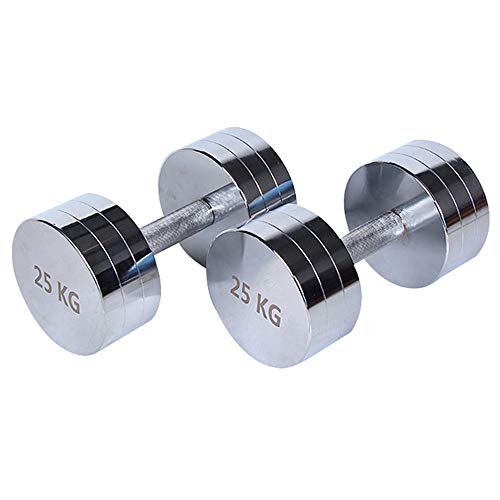 Halter uit één stuk, gegalvaniseerde halter, halter met ronde kop, fitnessapparatuur, huishoudhalter, pure stalen halter… - Afbeelding 5