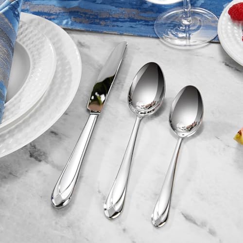 image for KEAWELL Premium Astra 4-Piece 7.4 inch Spoon Set – Mirror-Finished 1