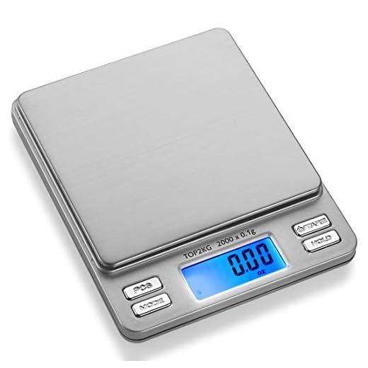 Smart Weigh Digital Pro Pocket Scale 2000g x 0.1 Grams Precise Weighing Professional Weight Food Ounces & Grams Mini Kitchen Jewelry Portable Herb Pocket Scale, Hold and Counting Function Back-Lit LCD