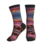 DRTGEDS Las Vegas Sunset Fashion Leisure Sports Socks Are Unisex To Keep Feet Dry Suitable Various Outdoor Sports