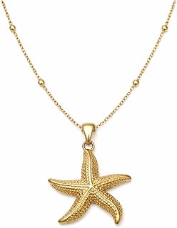 Mairah Ocean Inspired 18K Gold Plated Starfish Pendant Chain for Women Price In India