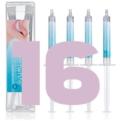 Expertwhite 16% Carbamide Teeth Whitening Gel Made in The USA for Sensitive Teeth (4 gels, 3cc Each). The Best Carbamide Peroxide for Bright White Teeth is Used with Any Teeth whitening Trays. Cover