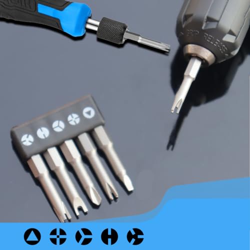 5-Piece Specially Shaped Screwdriver Set including Screwdriver Handle, Special Bit Set, Triangle Screwdriver - Image 4