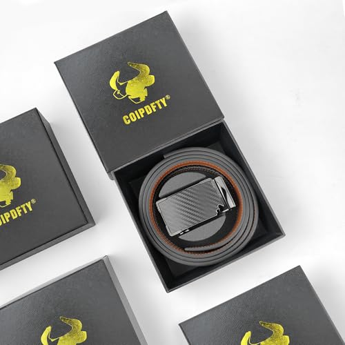 Image of Men's Belts Leather Ratchet Dress Belts for Men Adjustable Belt for Casual Jeans