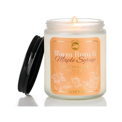 M&SENSE Rum Maple Syrup Scented Candle Cover