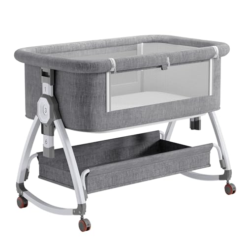 YAZOCO Cuna 3 en 1, Gris