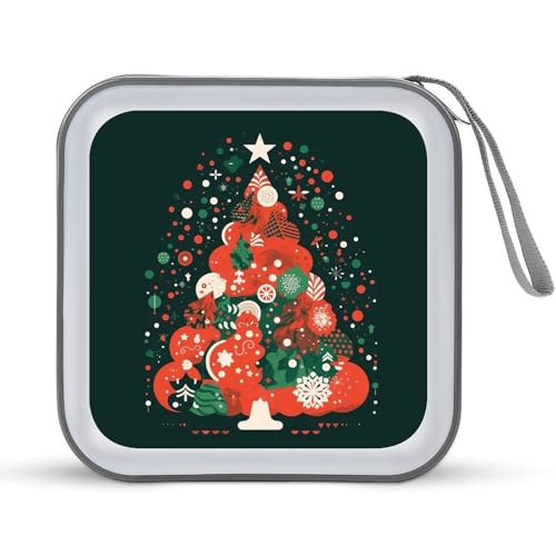 Étui à CD style animation sapin de Noël pour un cadeau thématique original