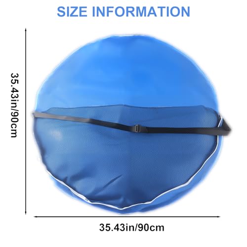 image for Klmnop Hoop Storage Bag, 34 Inch Exercise Hoop Bag Blue Obstacle Cours