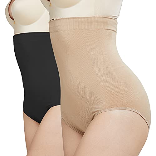 Image of DREAM SLIM Women's High-Waist Seamless Body Shaper Briefs Tummy Control Panty Butt Lifter Shapewear Slim Waist Trainer