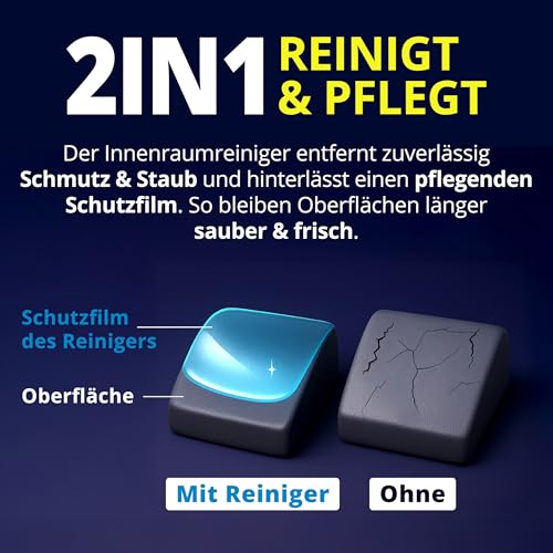 LICARGO LICARGO Innenraumreiniger Auto 500 ml - Neuwagen-Frische in Minuten - Kraftvoll & schonend - Cockpitpflege Auto für Kunststoff, Leder & Armaturen - Polsterreiniger & Cockpitspray für den Innenraum - Zusatzansicht 4 | Tages Deals