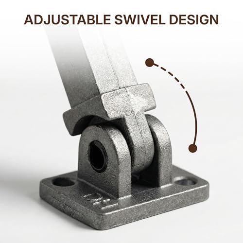 DECOREX Hardware 1/2" Square Baluster Swivel Connector – Adjustable Aluminum Structural Mount with Screws – for Hollow Iron Balusters – Set of 10 – DHSBC by Decorex Hardware - Image 5
