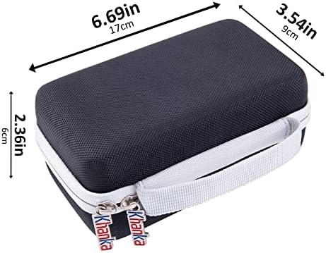Khanka Hard Carrying Case with Photo Album for Fujifilm Instax Mini Evo Digital Hybrid Camera and Printer (Case+Photo Album, Black)