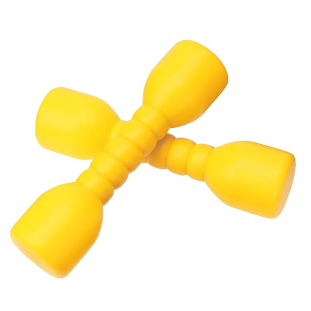Milisten 2 Pairs Dumbbell Exercise Fitness Hand Weights for Yellow Green for Coordination Development and Fun Workout Gift