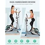 THERUN Elliptical Machine for Home, Hyper-Quiet Elliptical Exercise Machine, Compact Elliptical Trainer w/8 Levels Adjustable Resistance, 6KG Flywheel, Pulse Sensor, LCD Monitor - Image 5