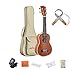 ADM Mahogany Concert Professional Ukulele Starter Pack with Gig Bag, Strap and Picks