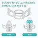 SAESELYSIUM 2 Pack Baby Bottle Handles Compatible with 5OZ/9OZ Plastic Glass Tommee Tippee Bottles, Bottle Handles for Baby Self Feeding & Hands Free Use, Supports Baby Grip Training, New Mom