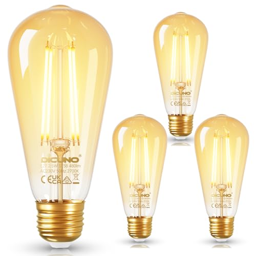 Ampoule LED E27 vintage ST58 au design élégant et épuré DiCUNO