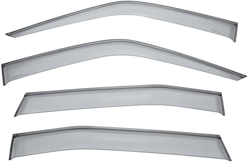 WellVisors Window Visors Wind Deflectors Compatible with Nissan 1999-2004 Xterra with Black Trim Rain Guards 3-847NS016