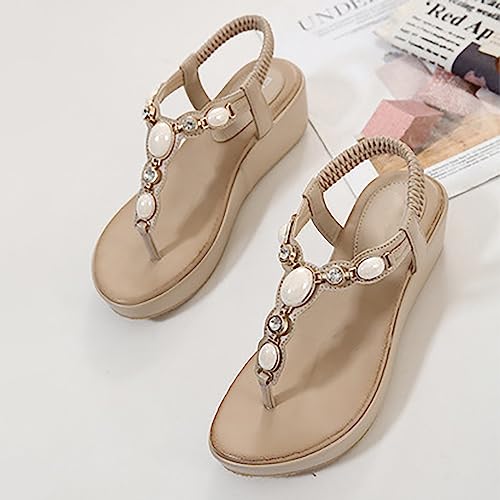 Sandalias de playa de verano para mujer tipo chancletas negras cómodas con punta abierta 7