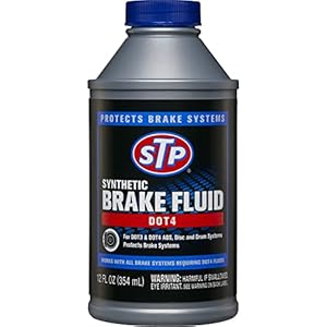 STP Synthetic Brake Fluid, Dot 4 Brake Fluid Protects Brake Systems, ABS, Disc and Drum Systems, 12 Oz, STP