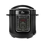 Panela de Pressão Elétrica Kian PPE-102 Capacidade 6 Litros Silenciosa 1000W Painel Digital com 14 Receitas Cuba Antiaderente (110, Volts)
