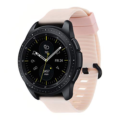 Baaletc 22mm Watch Band Compatible Samsung Gear S3 Frontier Bands/S3 Classic Band/Moto 360 2nd Gen 46mm Silicone Material (4 Different Paisley Design¡­)