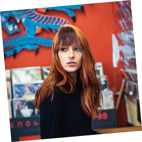 Frange naturelle cheveux synthétiques DOITOOL lot de 3 extensions postiches de mode