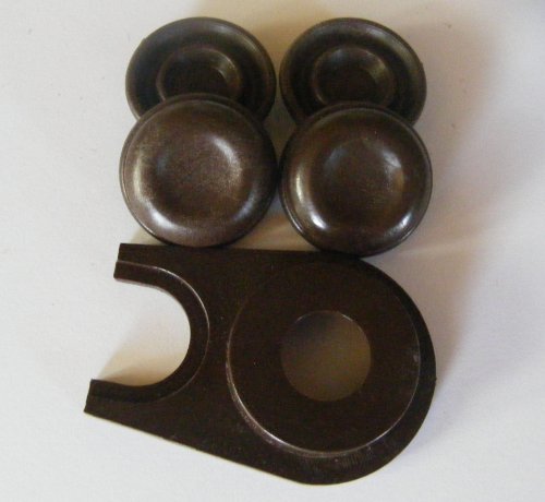 Glideguys Glides Hbb Set Of 4 1" Hard Base Glide For Carpet, Dark Brown, Dual Swivel/Rolling Universal Glide With Interchangeable Bases #TOP1