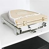 Ampliamente usando: Perfecto para su uso en su sala de costura, casa sostenida, lavandería compact, capaz de almacenar fuera de la forma plegable cuando no está usando, Tamaño: 82 * 31 cm / 32.3 * 12.2in