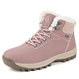 Mishansha Snow Boots for Women – Waterproof Winter Hiking Boots with Warm Fur Lining, Anti-Slip Sole, Insulated Outdoor Cold Weather Booties