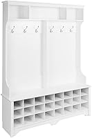 Vista 1 de Prepac - Perchero de 60 pulgadas de ancho con 24 cubículos para zapatos, color blanco