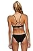 JOLYN Europe Women's Swimsuit Bikini Bottom, Black, Medium