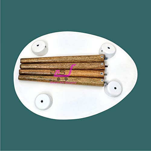 Image of Shoppee Fold-able Oval Shaped Side Table /Tea Coffee Breakfast Table ( Engineered Wood , Natural White)