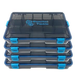 Reaction Tackle Ultimate Tackle Box Trays: Boxes to Organize and Store in Your Fishing Tackle Bag! For Anglers on The Go – 3600 Tackle Tray and 3700 Tackle Trays – Plastic Storage Tackle Box Conatiner
