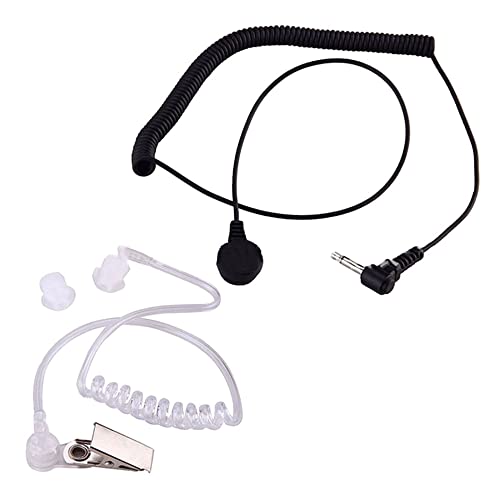 Security Schallschlauch 3.5mm In-Ear-Kopfhörer Headset Kompatibel mit Motorola Kenwood ICOM MP3 Universal Smartphone FBI Style