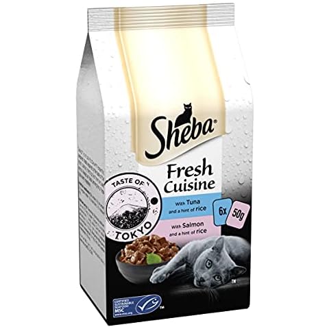 Sheba Fresh Cuisine - Taste of Tokyo - Wet Cat Food - Pouches with Salmon & Tuna in Gravy - 48 x 50 g Cover