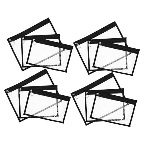 Pochettes transparentes imperméables et légères avec fermeture éclair robuste - 2